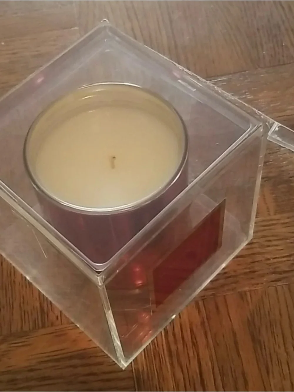 NIB Slatkin Holiday Scented Red Candle new in box